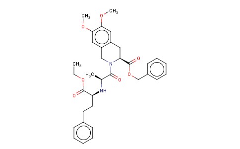 (S)-2-[(S)-2-((S)-1-ETHOXYCARBONYL-3-PHENYLPROPYLAMINO)PROPIONYL]-6,7-DIMETHOXY-1,2,3,4-TETRAHYDROIS